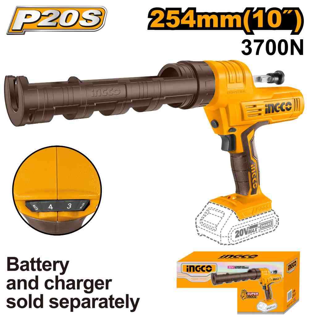 Pistola Aplicadora de Silicona 20V