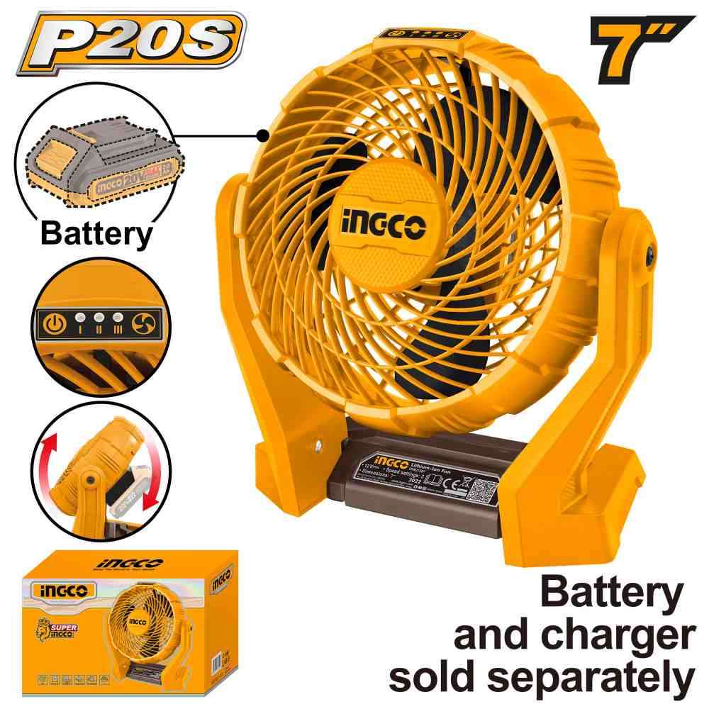 Ventilador 7" 20V (no Incluye